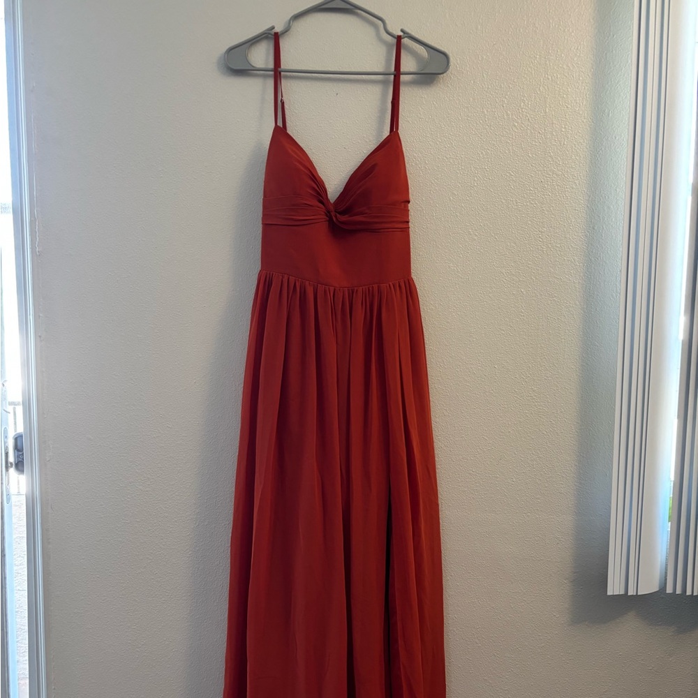 Azazie Bridesmaid Dress Paprika